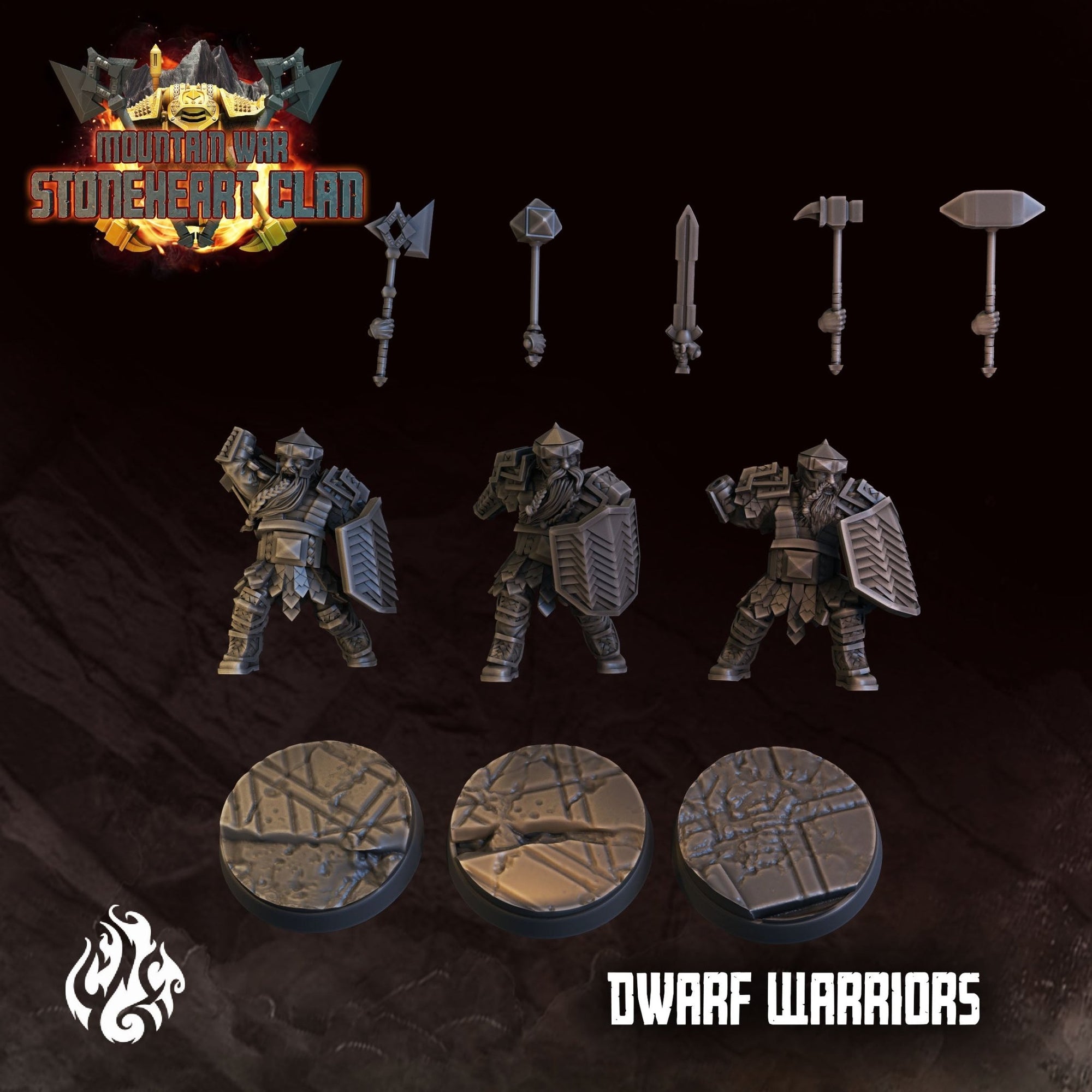 Mediocre StudiosMountain War: StoneHeart ClanTabletop Gaming Miniature