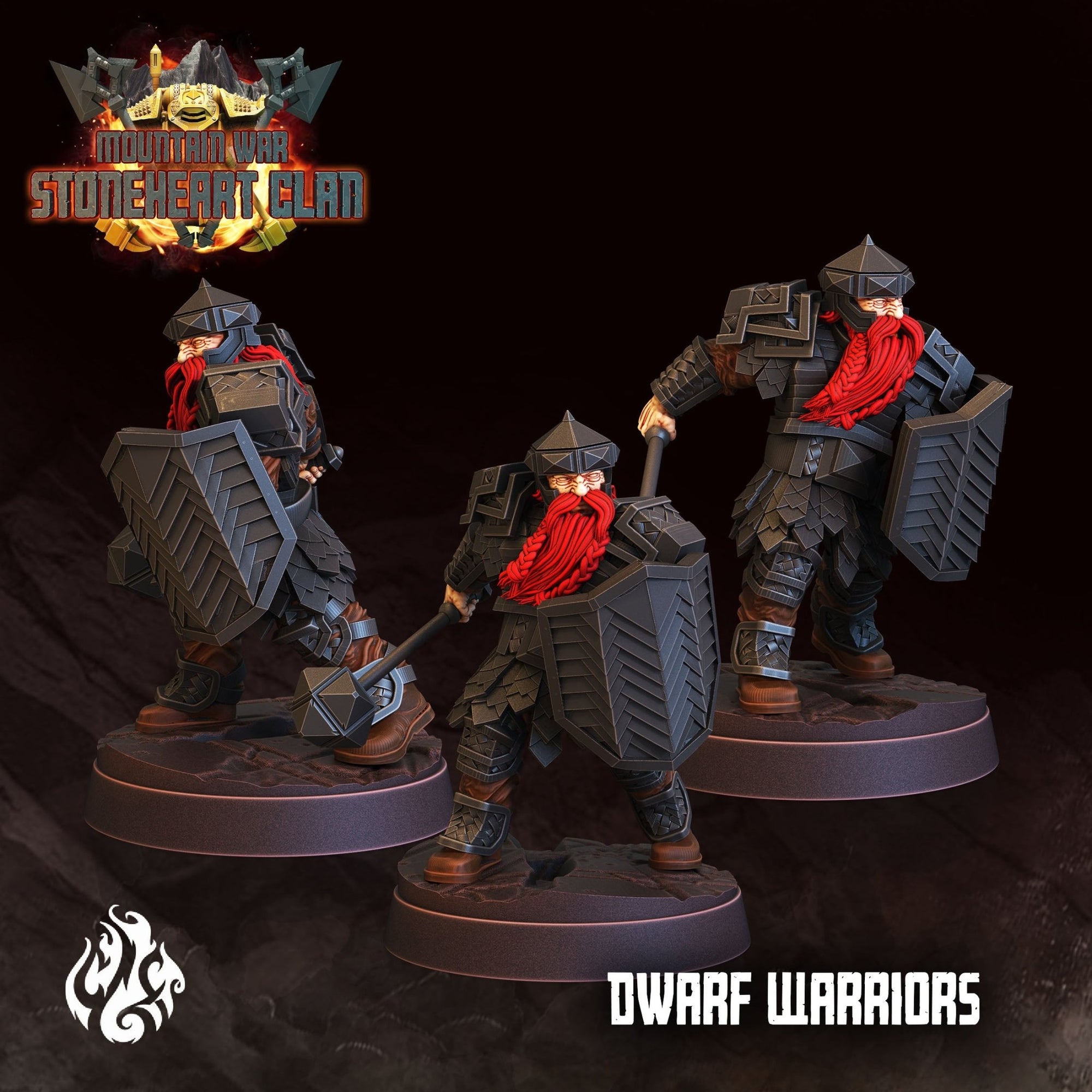 Mediocre StudiosMountain War: StoneHeart ClanTabletop Gaming Miniature