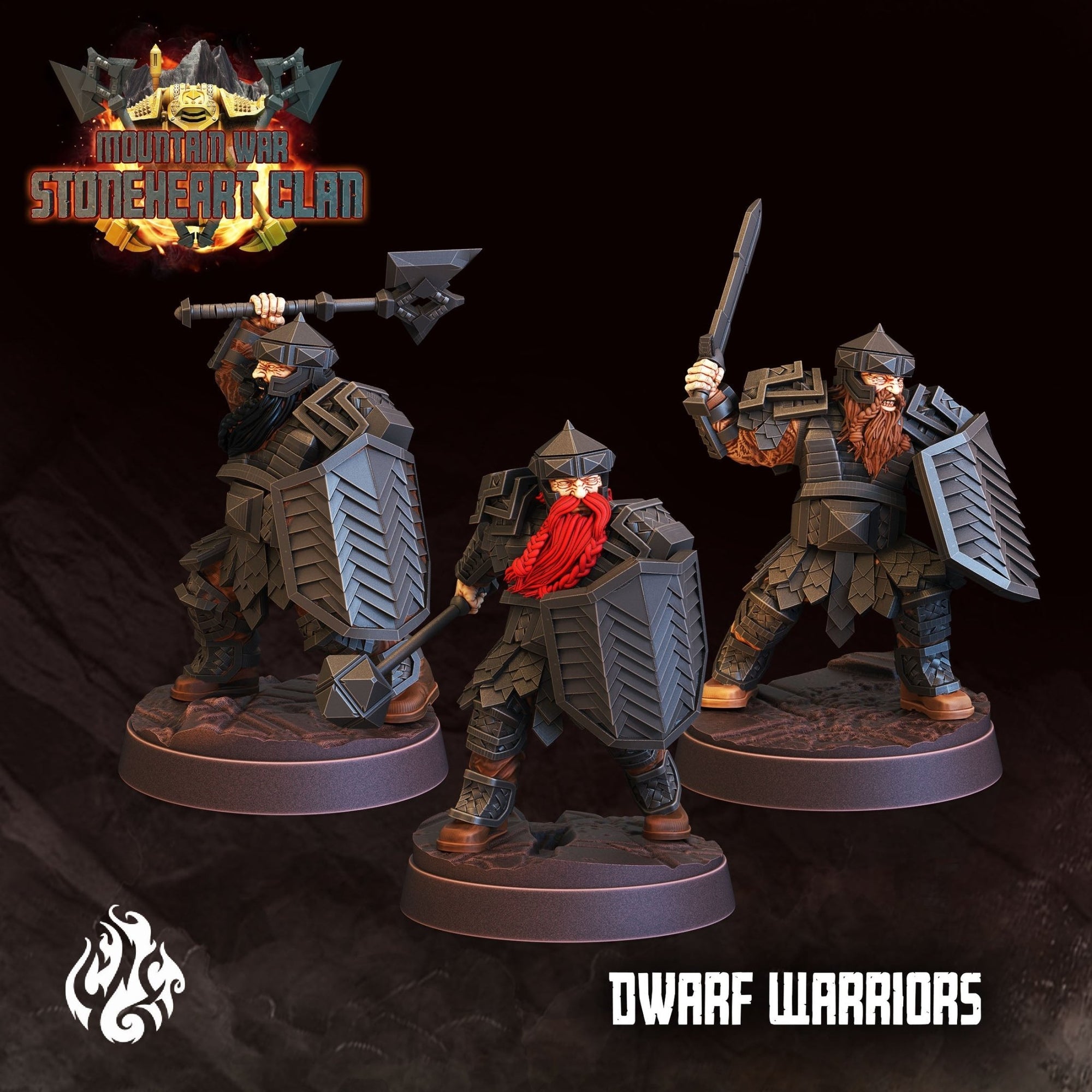 Mediocre StudiosMountain War: StoneHeart ClanTabletop Gaming Miniature