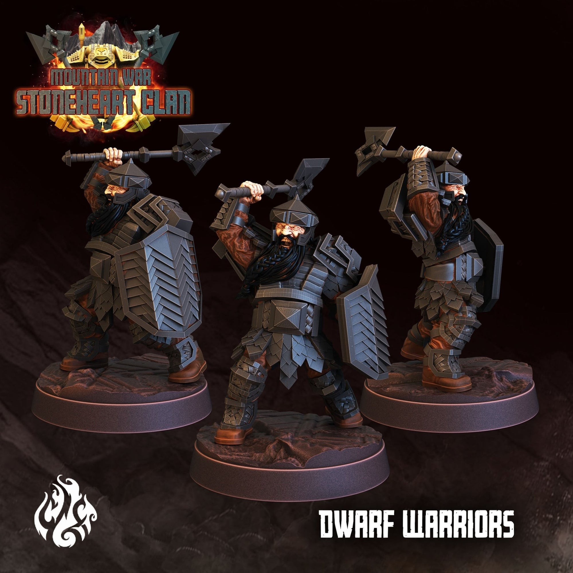 Mediocre StudiosMountain War: StoneHeart ClanTabletop Gaming Miniature