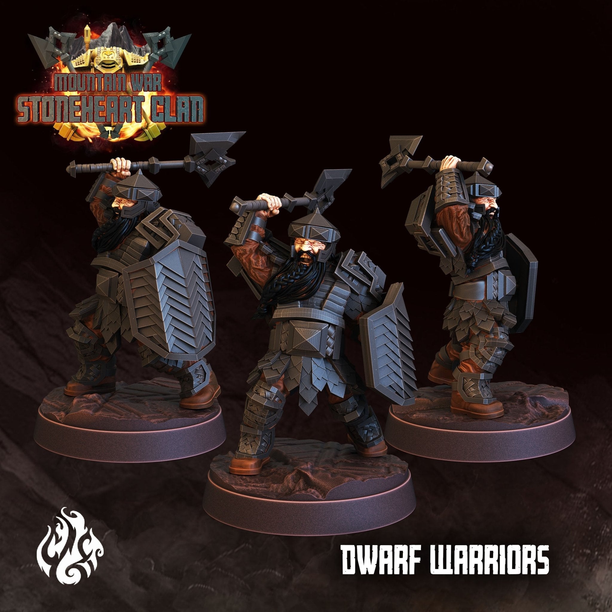 Mediocre StudiosMountain War: StoneHeart ClanTabletop Gaming Miniature