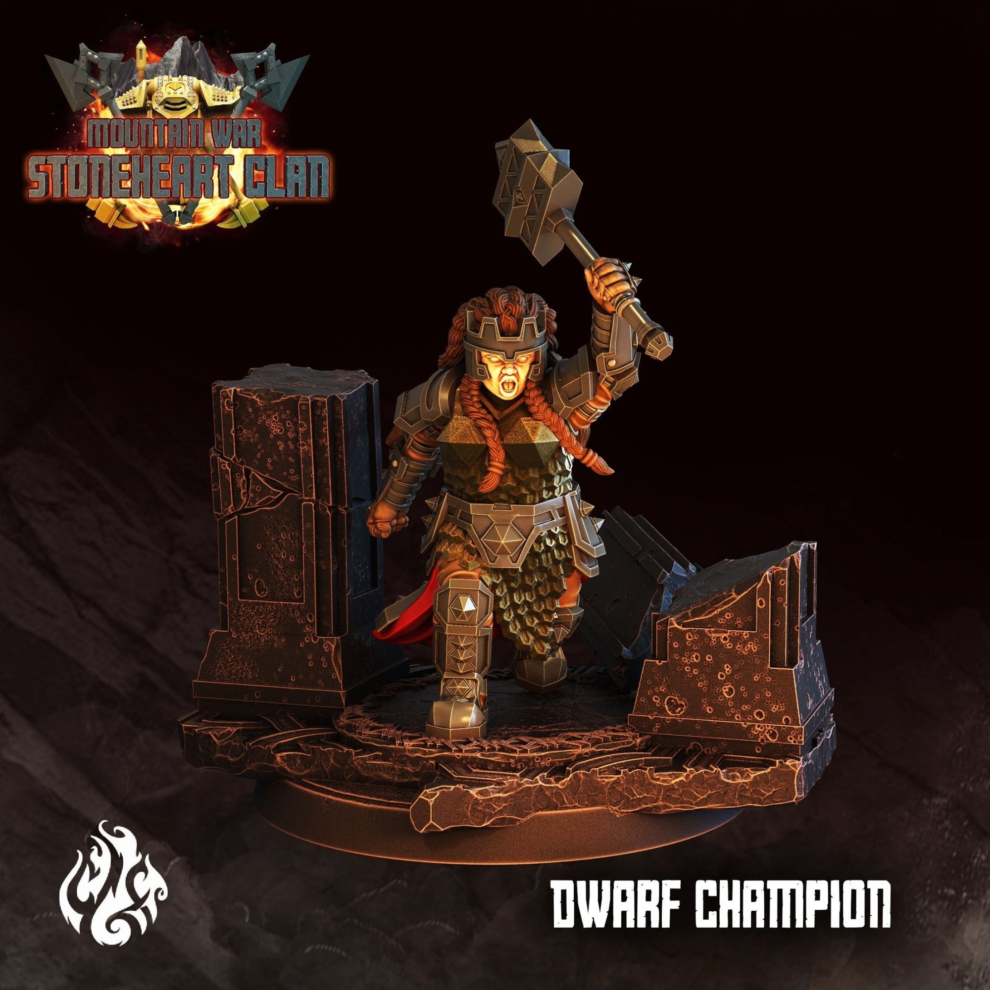 Mediocre StudiosMountain War: StoneHeart ClanTabletop Gaming Miniature