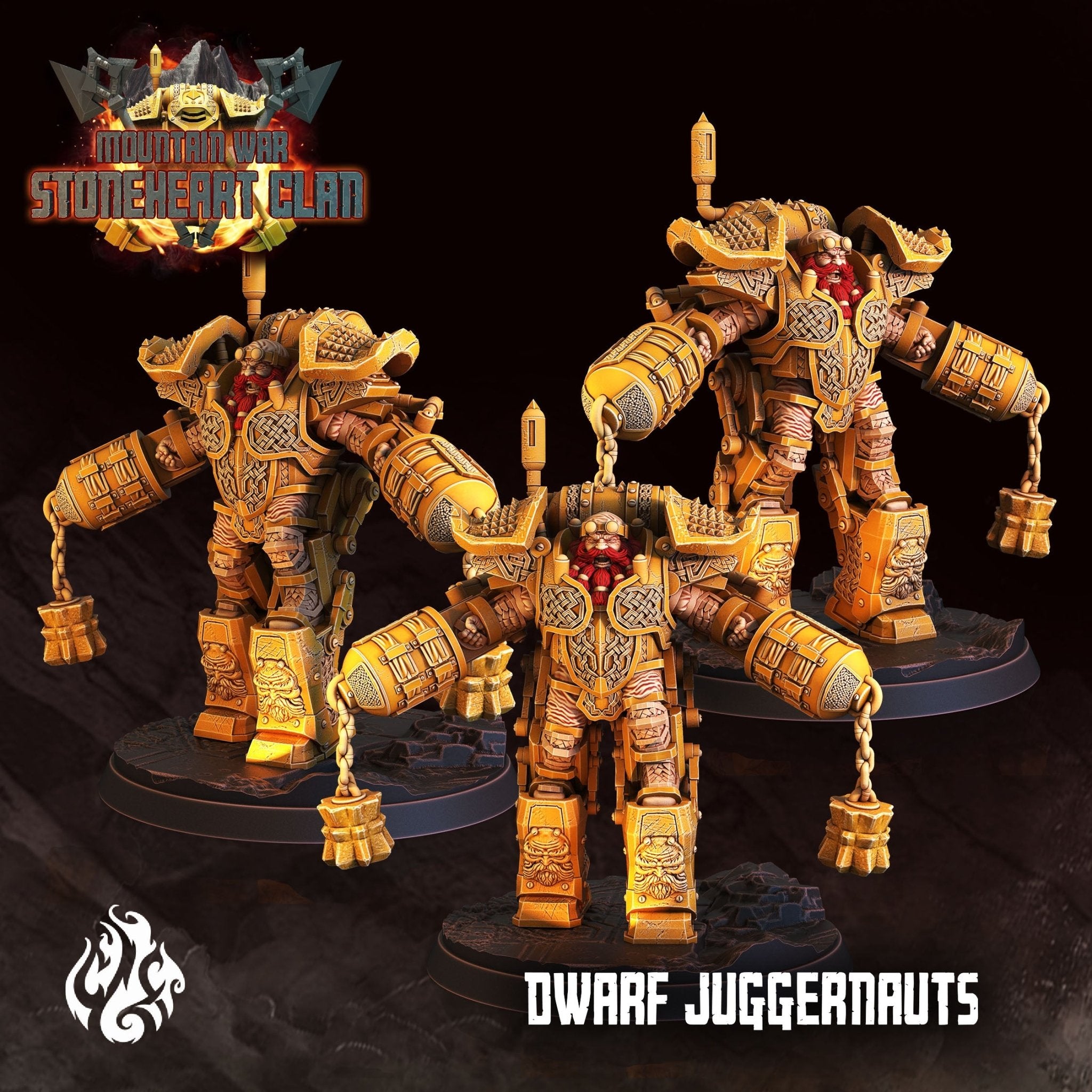 Mediocre StudiosMountain War: StoneHeart ClanTabletop Gaming Miniature