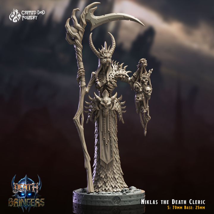 Mediocre StudiosNiklas, The Death ClericTabletop Gaming Miniature