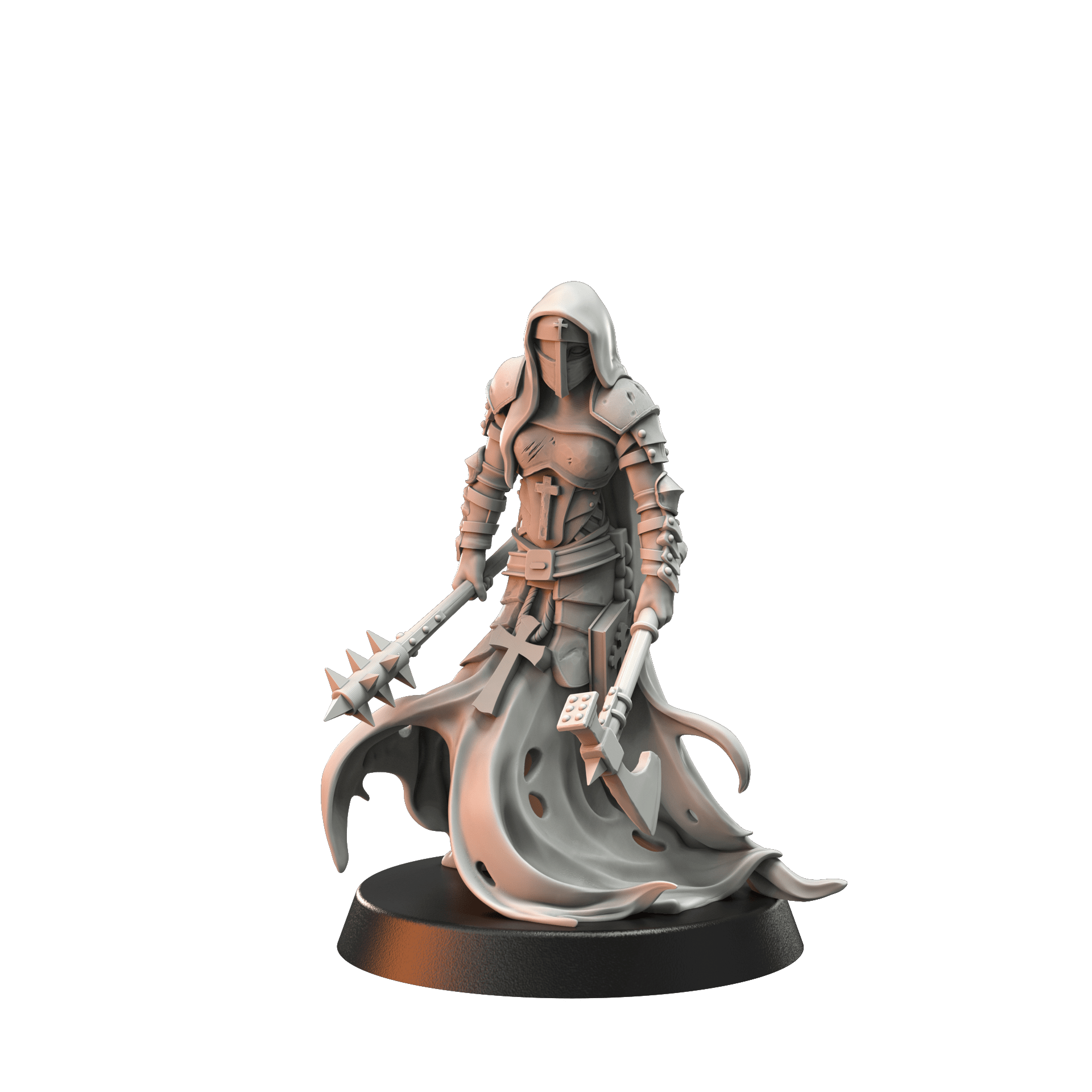 Mediocre StudiosNun w/ MaceTabletop Gaming Miniature