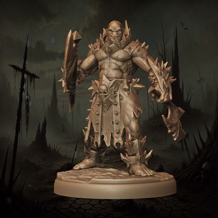 Mediocre StudiosOrc Berserkers - 10 poses & 1 mountedTabletop Gaming Miniature