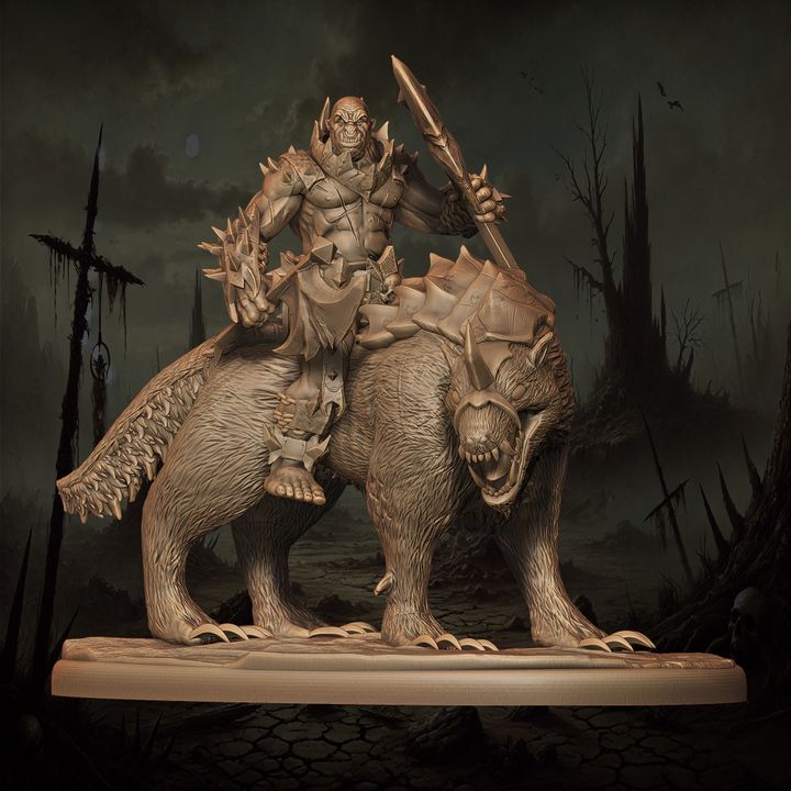 Mediocre StudiosOrc Berserkers - 10 poses & 1 mountedTabletop Gaming Miniature