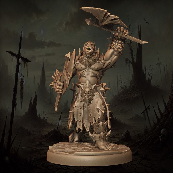 Mediocre StudiosOrc Berserkers - 10 poses & 1 mountedTabletop Gaming Miniature