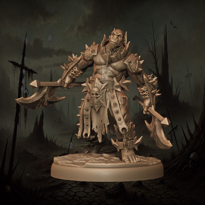 Mediocre StudiosOrc Berserkers - 10 poses & 1 mountedTabletop Gaming Miniature