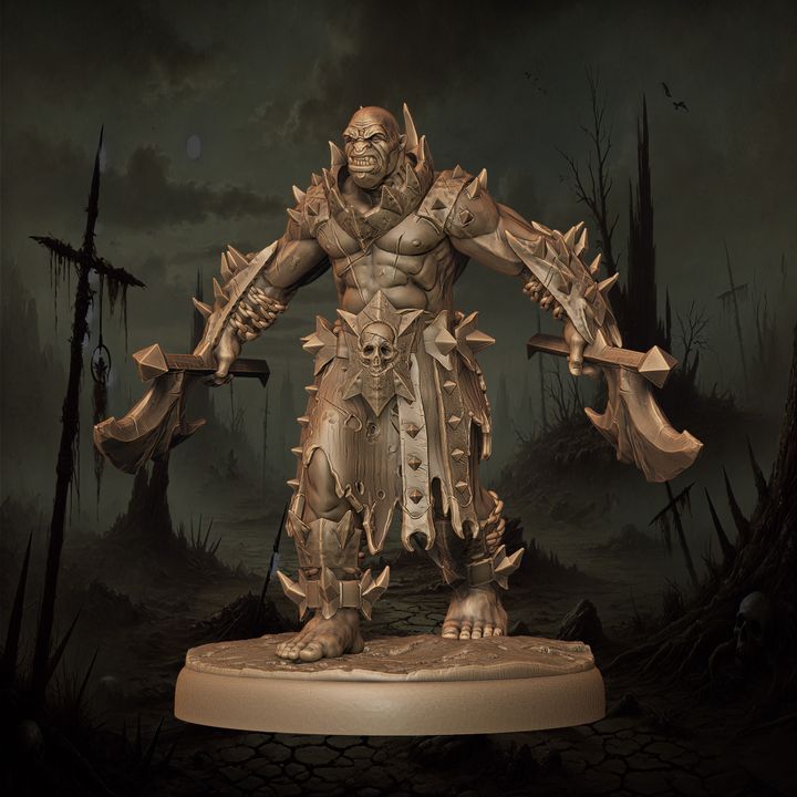 Mediocre StudiosOrc Berserkers - 10 poses & 1 mountedTabletop Gaming Miniature