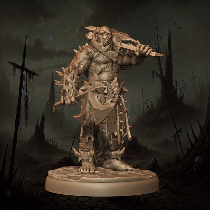 Mediocre StudiosOrc Berserkers - 10 poses & 1 mountedTabletop Gaming Miniature