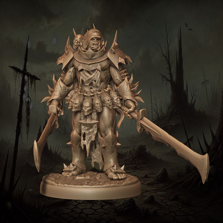 Mediocre StudiosOrc Bloodmaster - 10 poses & 1 mountedTabletop Gaming Miniature