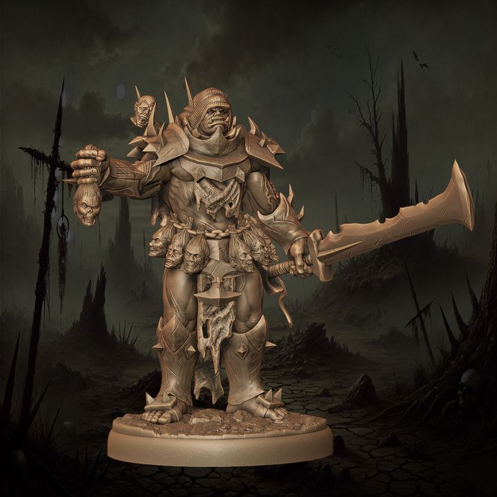 Mediocre StudiosOrc Bloodmaster - 10 poses & 1 mountedTabletop Gaming Miniature
