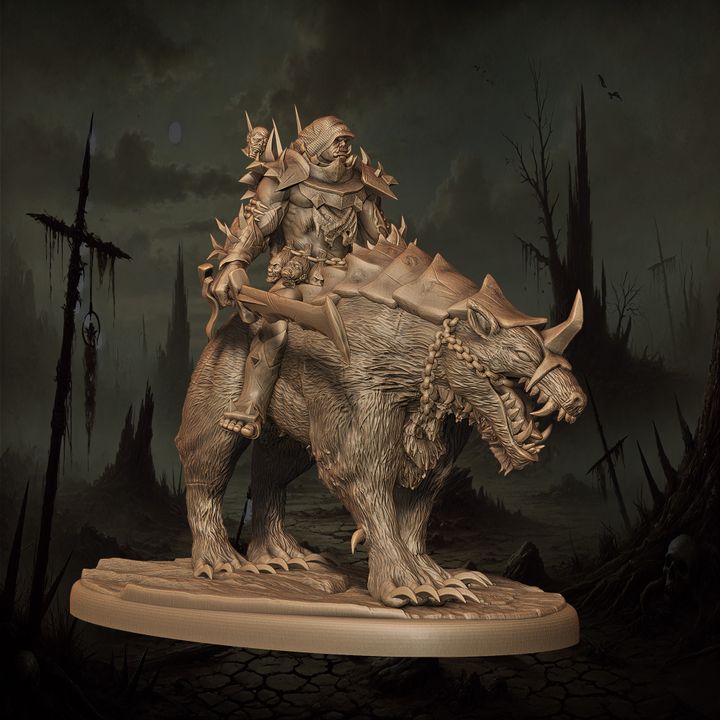 Mediocre StudiosOrc Bloodmaster - 10 poses & 1 mountedTabletop Gaming Miniature