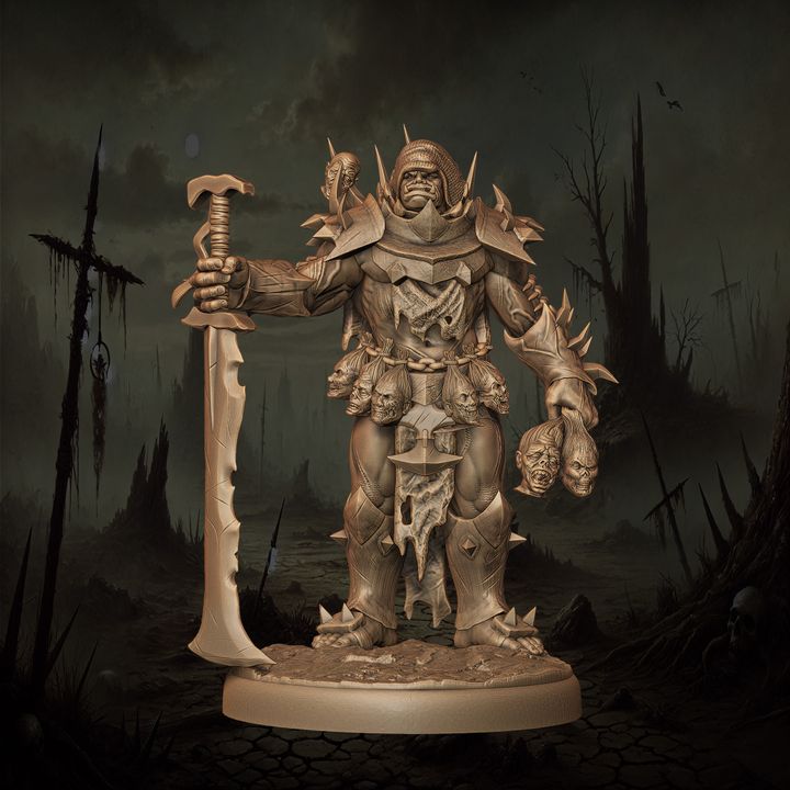 Mediocre StudiosOrc Bloodmaster - 10 poses & 1 mountedTabletop Gaming Miniature