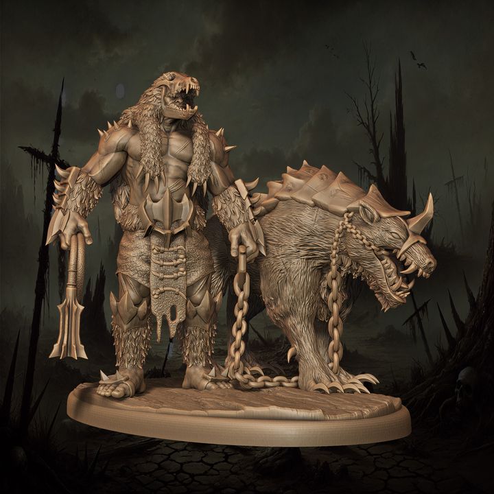 Mediocre StudiosOrc Houndmaster - 10 posesTabletop Gaming Miniature