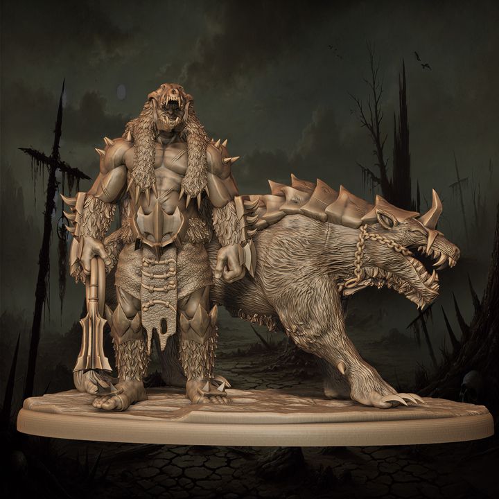 Mediocre StudiosOrc Houndmaster - 10 posesTabletop Gaming Miniature