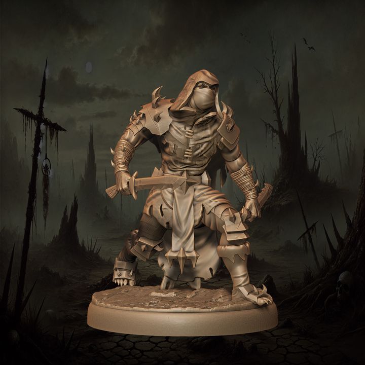 Mediocre StudiosOrc Rogue - 10 poses & 1 mountedTabletop Gaming Miniature