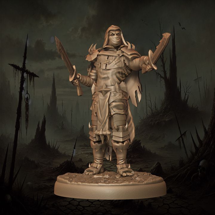 Mediocre StudiosOrc Rogue - 10 poses & 1 mountedTabletop Gaming Miniature