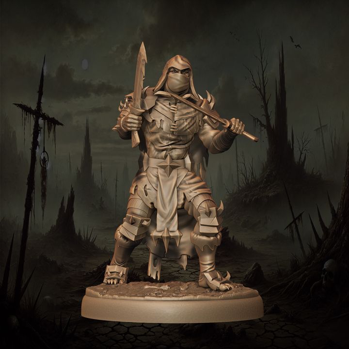 Mediocre StudiosOrc Rogue - 10 poses & 1 mountedTabletop Gaming Miniature