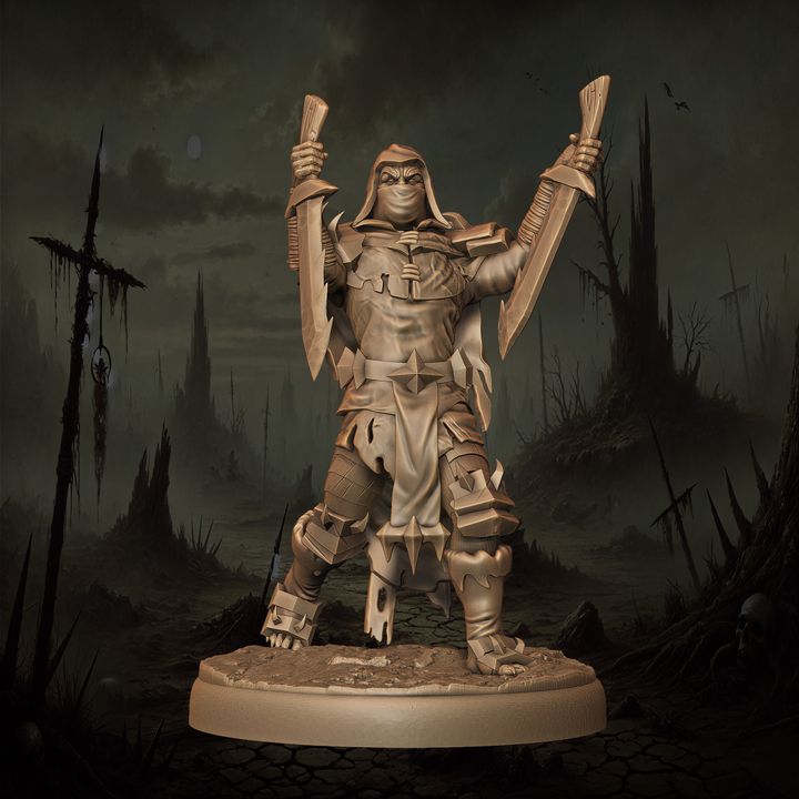 Mediocre StudiosOrc Rogue - 10 poses & 1 mountedTabletop Gaming Miniature