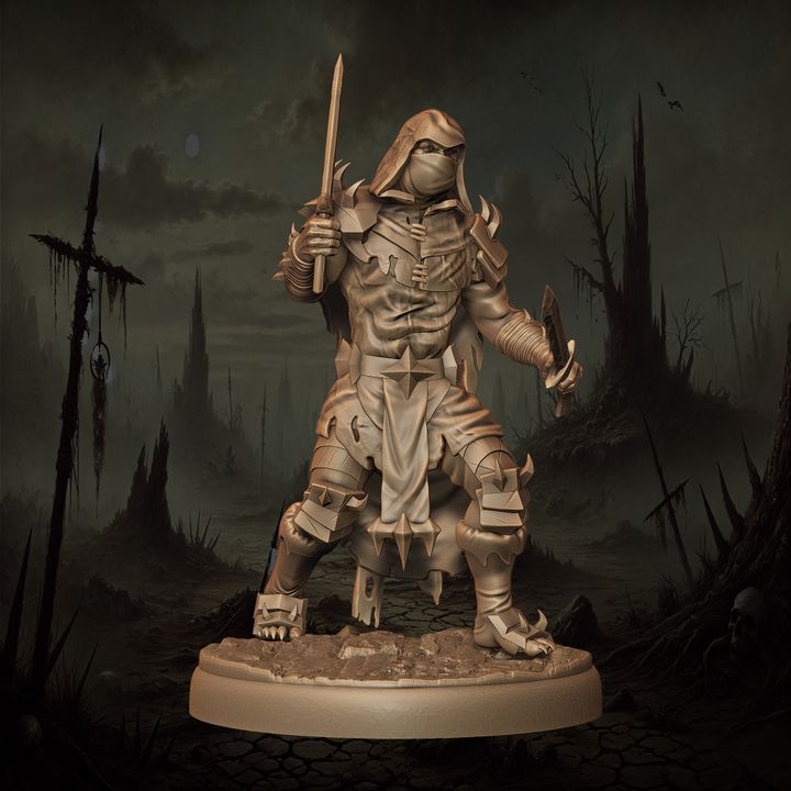 Mediocre StudiosOrc Rogue - 10 poses & 1 mountedTabletop Gaming Miniature