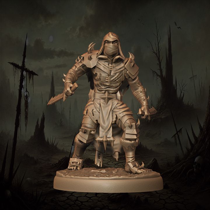 Mediocre StudiosOrc Rogue - 10 poses & 1 mountedTabletop Gaming Miniature