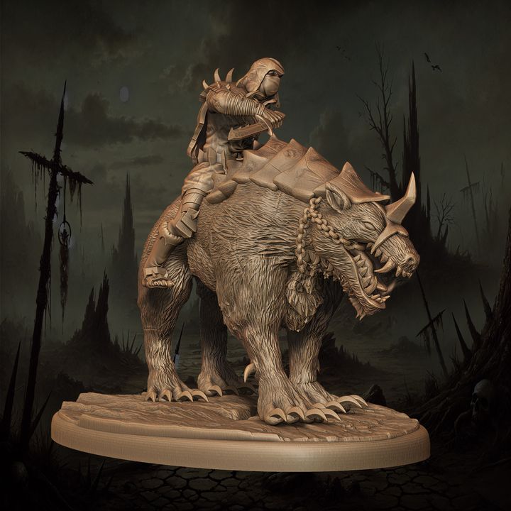 Mediocre StudiosOrc Rogue - 10 poses & 1 mountedTabletop Gaming Miniature