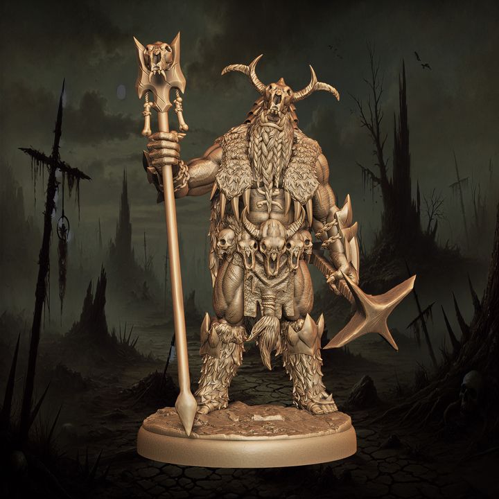 Mediocre StudiosOrc Shaman - 11 poses & 1 mountedTabletop Gaming Miniature