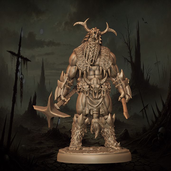 Mediocre StudiosOrc Shaman - 11 poses & 1 mountedTabletop Gaming Miniature