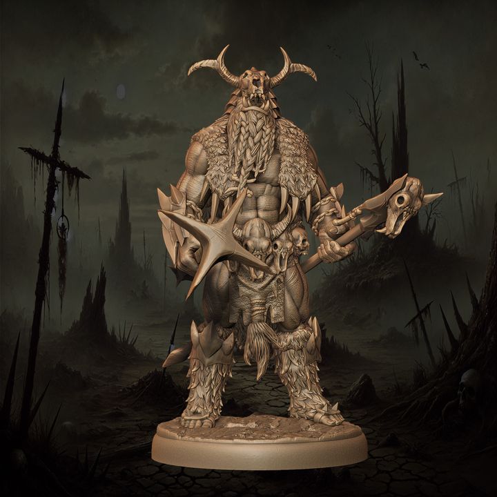 Mediocre StudiosOrc Shaman - 11 poses & 1 mountedTabletop Gaming Miniature