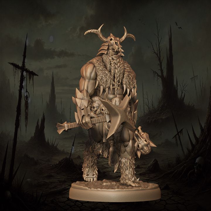 Mediocre StudiosOrc Shaman - 11 poses & 1 mountedTabletop Gaming Miniature