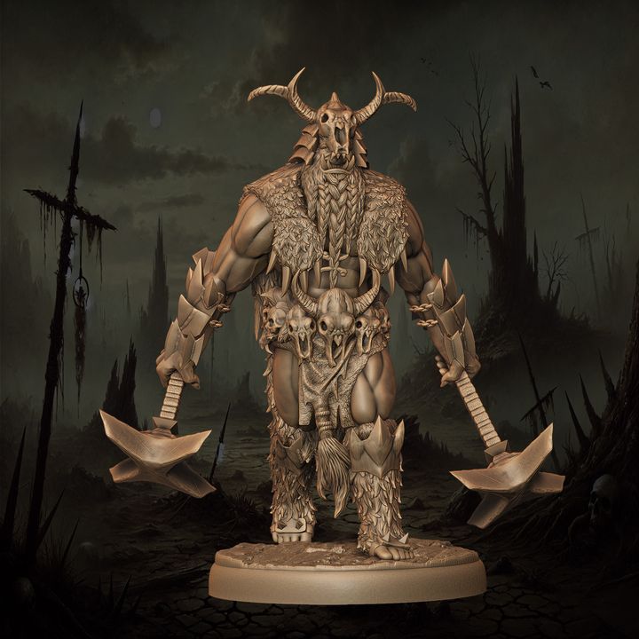 Mediocre StudiosOrc Shaman - 11 poses & 1 mountedTabletop Gaming Miniature