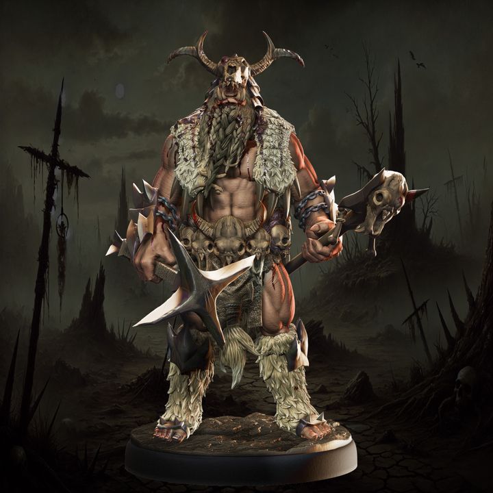 Mediocre StudiosOrc Shaman - 11 poses & 1 mountedTabletop Gaming Miniature