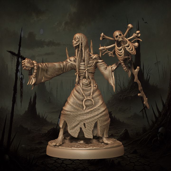 Mediocre StudiosOrc Warlock - 10 poses & 1 mountedTabletop Gaming Miniature