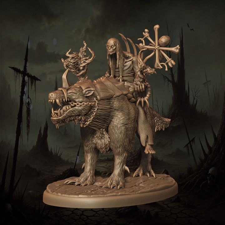 Mediocre StudiosOrc Warlock - 10 poses & 1 mountedTabletop Gaming Miniature