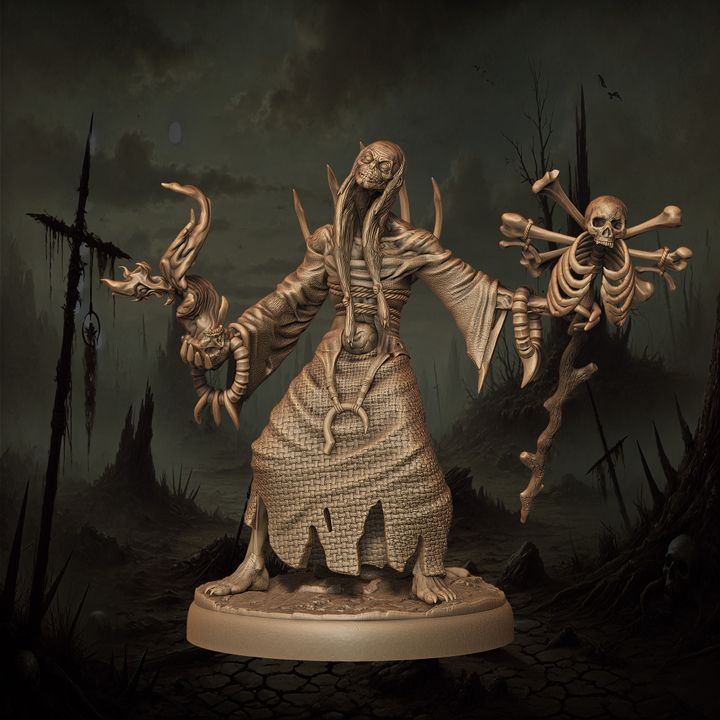 Mediocre StudiosOrc Warlock - 10 poses & 1 mountedTabletop Gaming Miniature