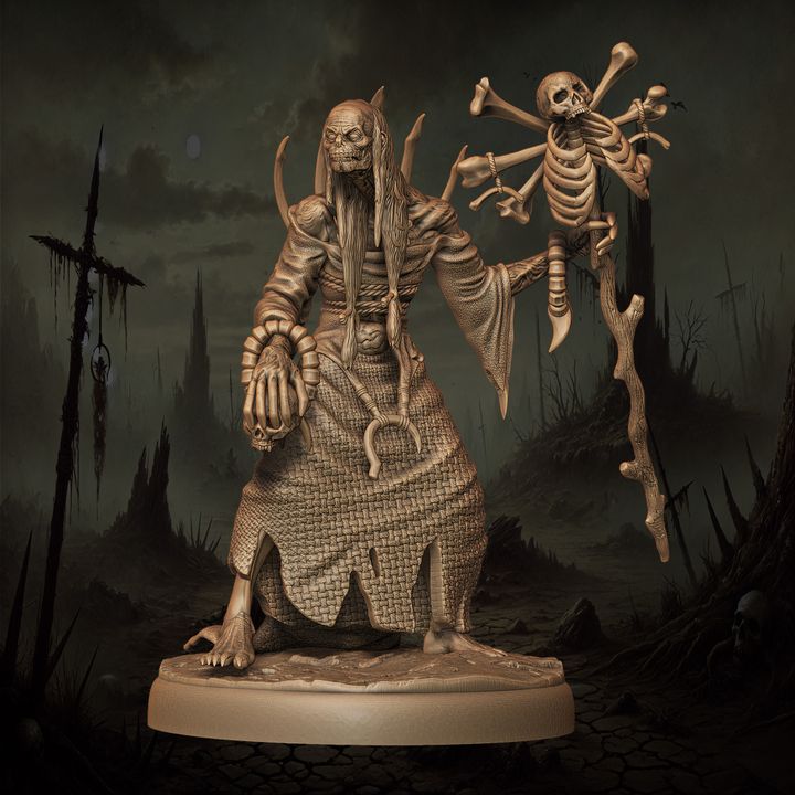 Mediocre StudiosOrc Warlock - 10 poses & 1 mountedTabletop Gaming Miniature