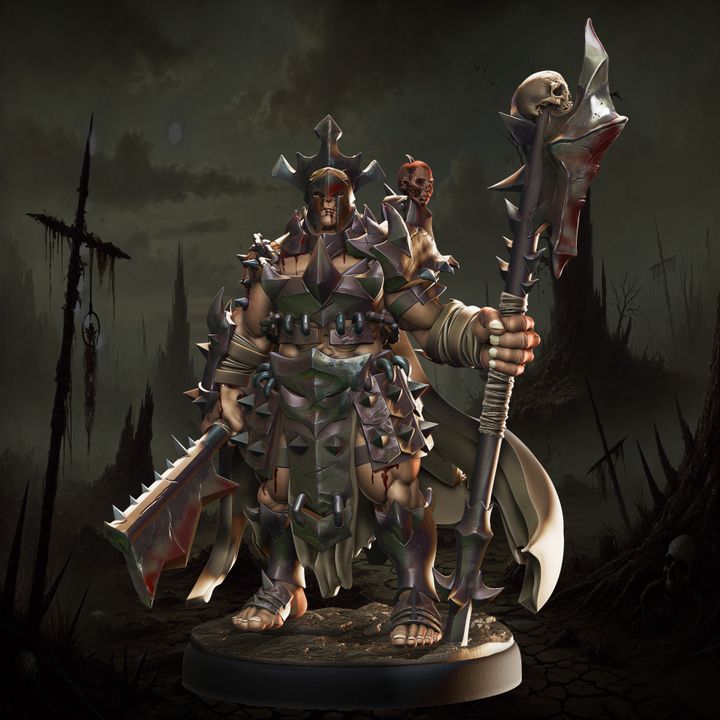 Mediocre StudiosOrc WarlordTabletop Gaming Miniature