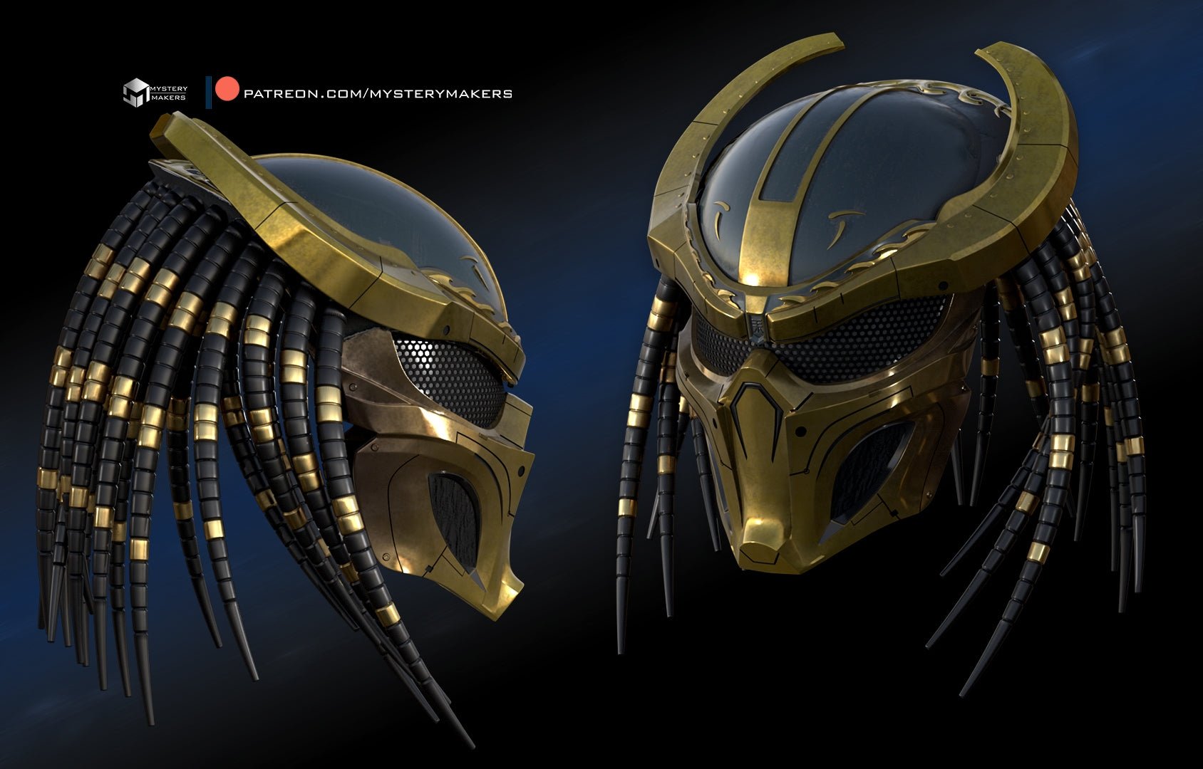 Mediocre StudiosPredator Samurai Era MaskCosplay Helmet