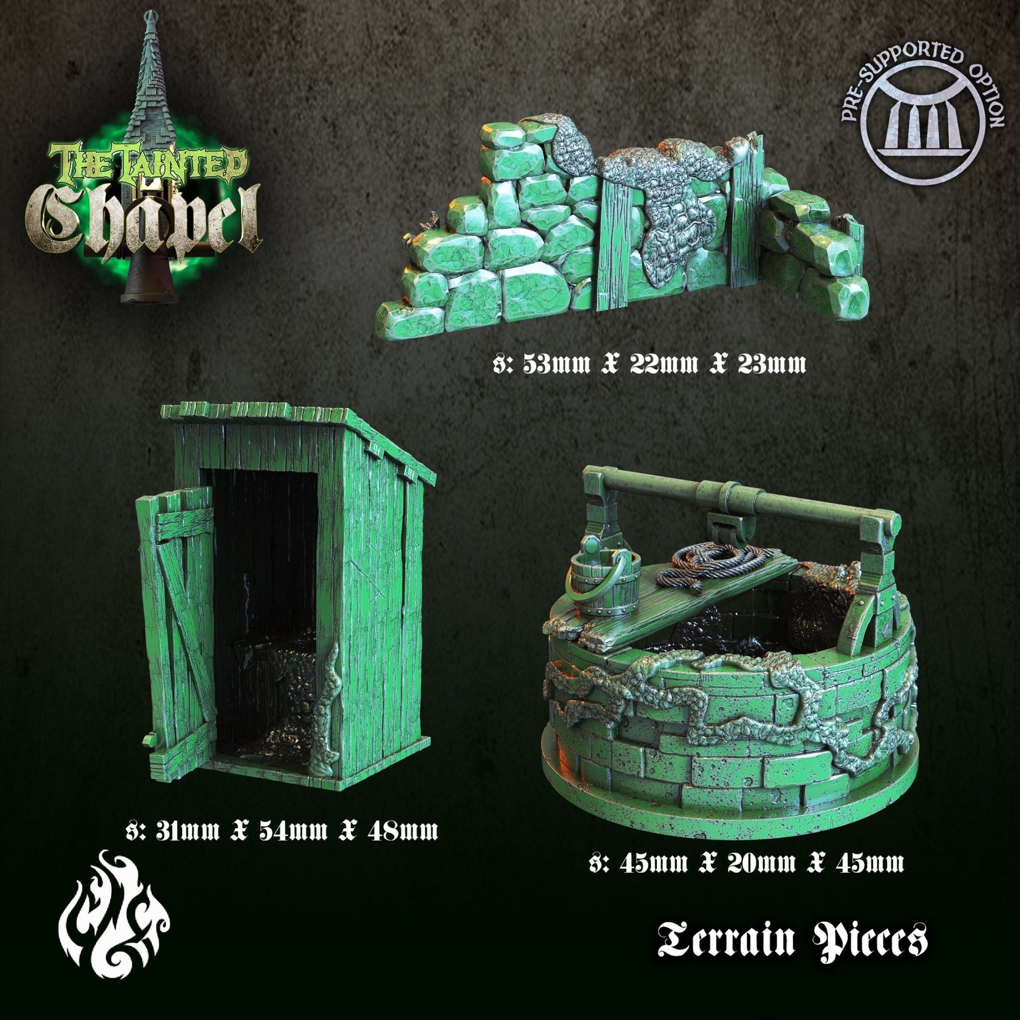 Mediocre StudiosThe Tainted ChapelTabletop Gaming Miniature