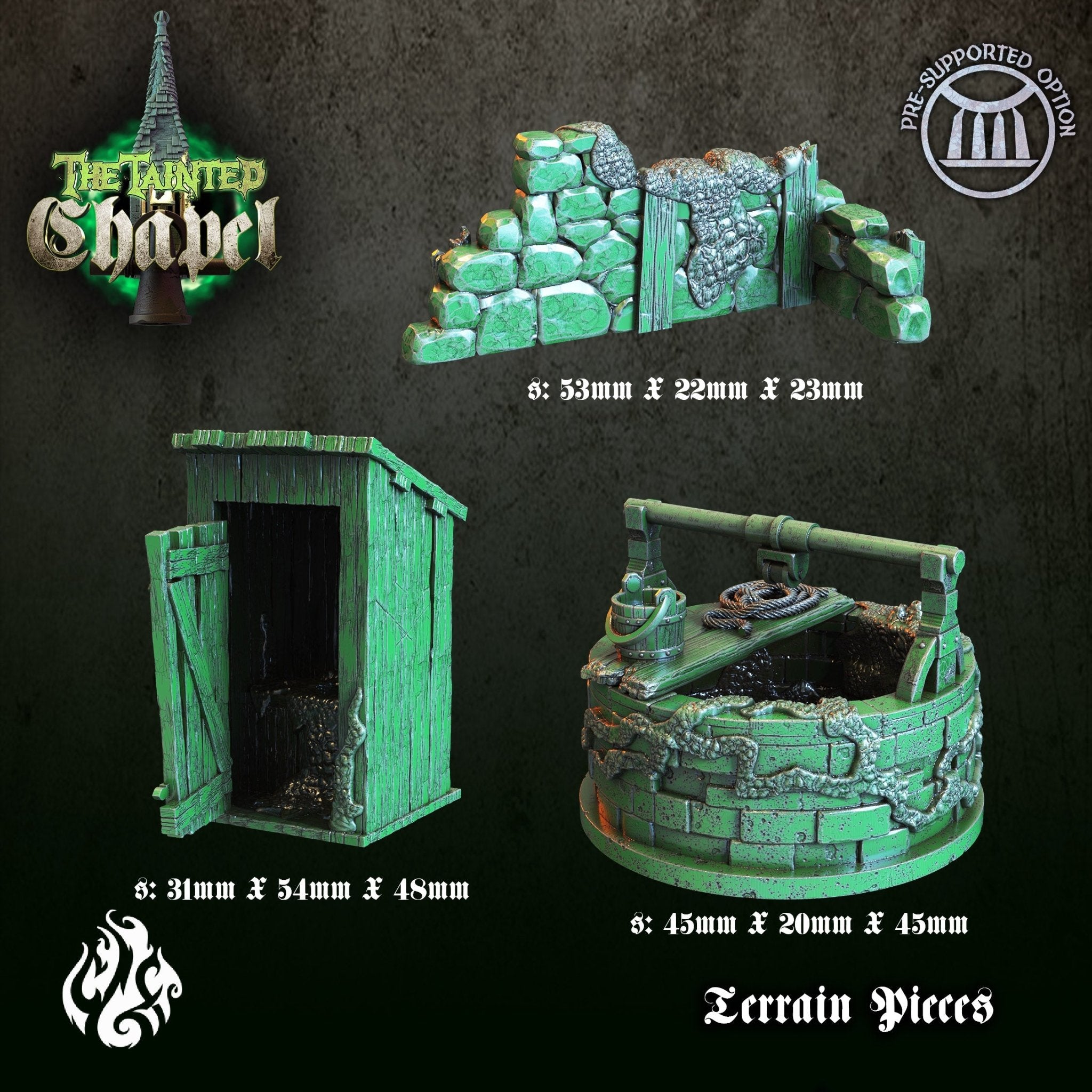 Mediocre StudiosThe Tainted ChapelTabletop Gaming Miniature