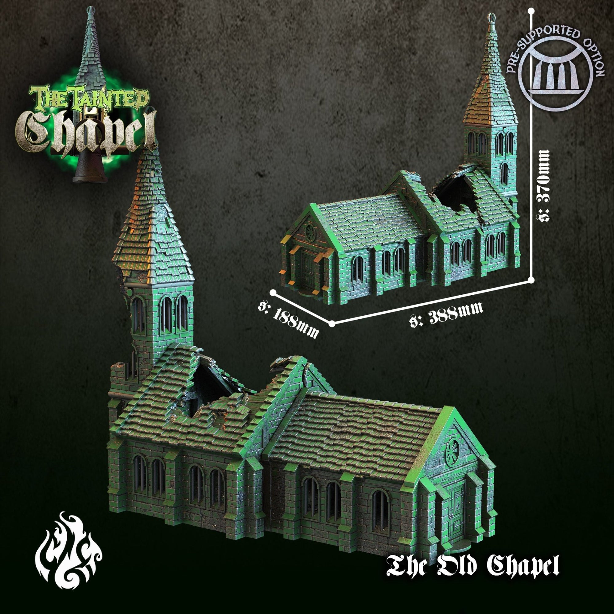 Mediocre StudiosThe Tainted ChapelTabletop Gaming Miniature