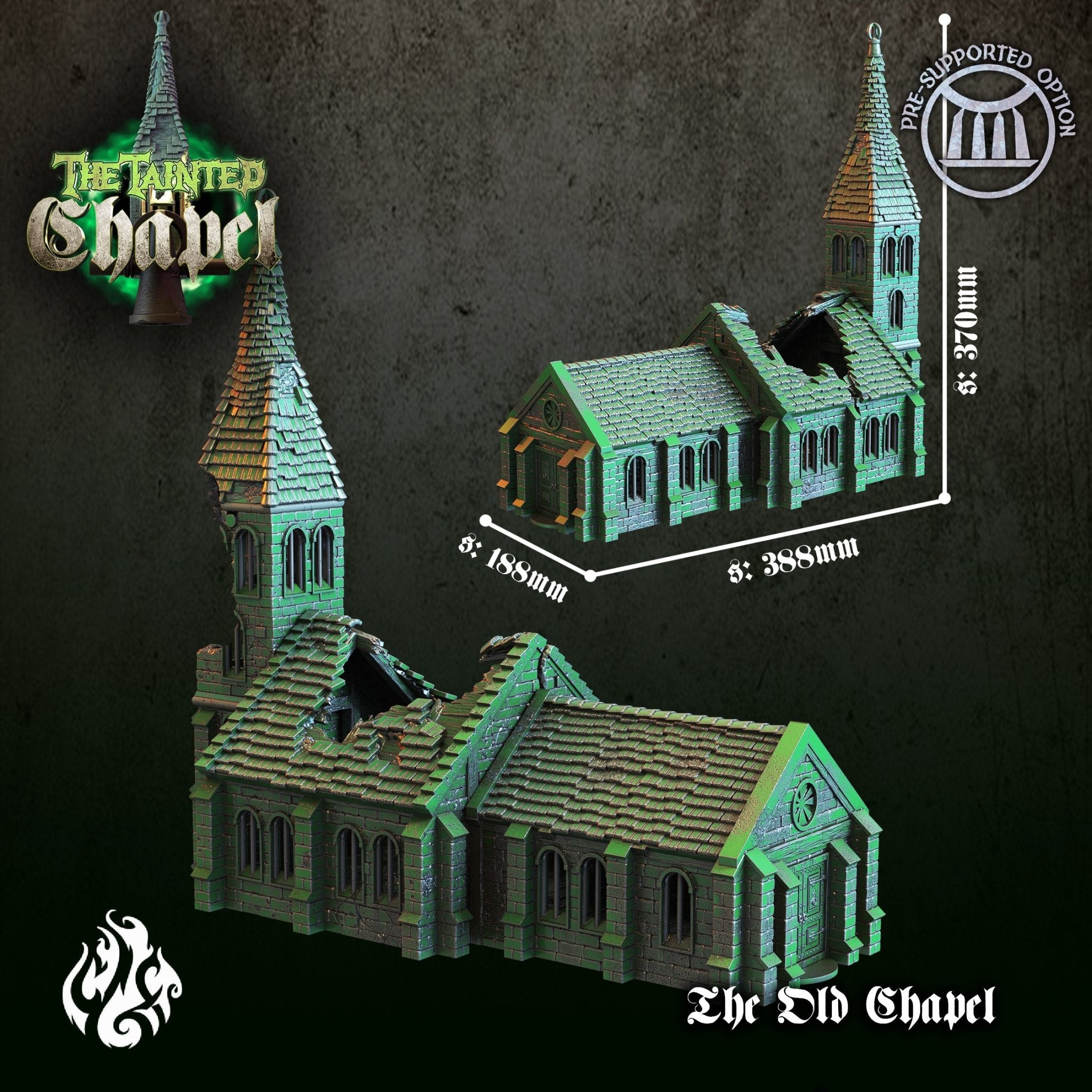 Mediocre StudiosThe Tainted ChapelTabletop Gaming Miniature