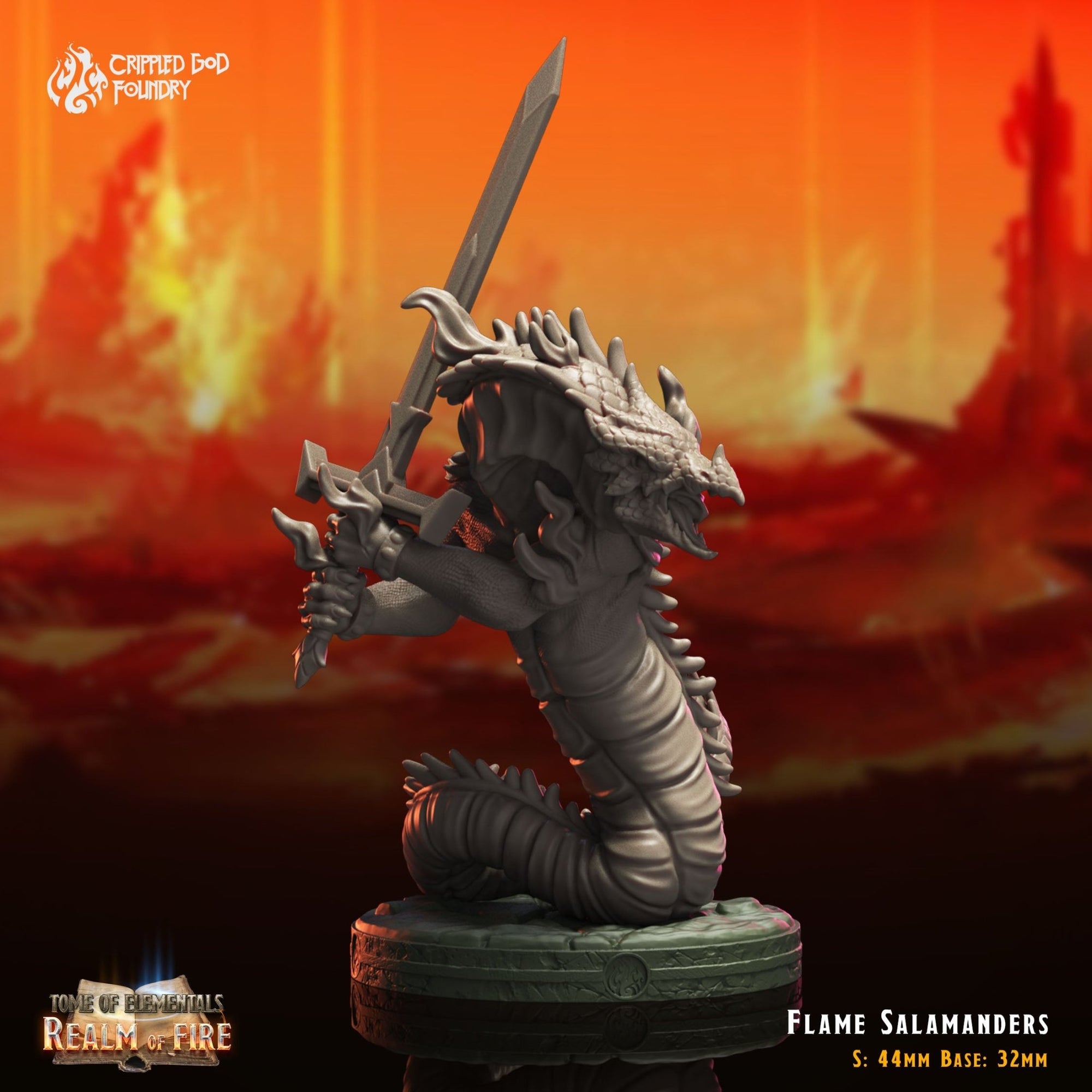 Mediocre StudiosTome of Elementals: Realm of FireTabletop Gaming Miniature