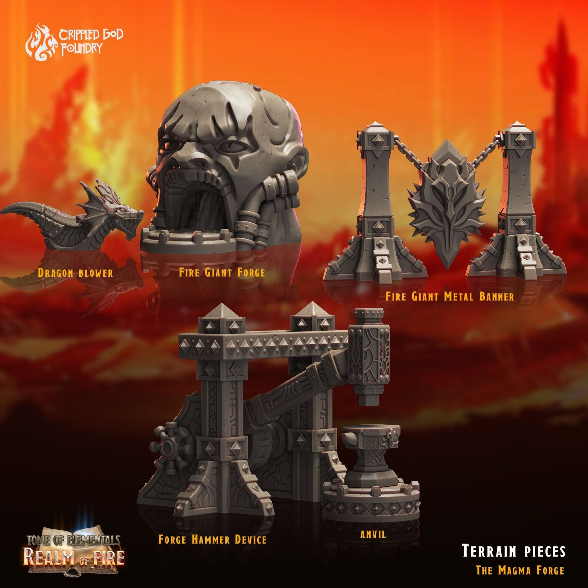 Mediocre StudiosTome of Elementals: Realm of FireTabletop Gaming Miniature