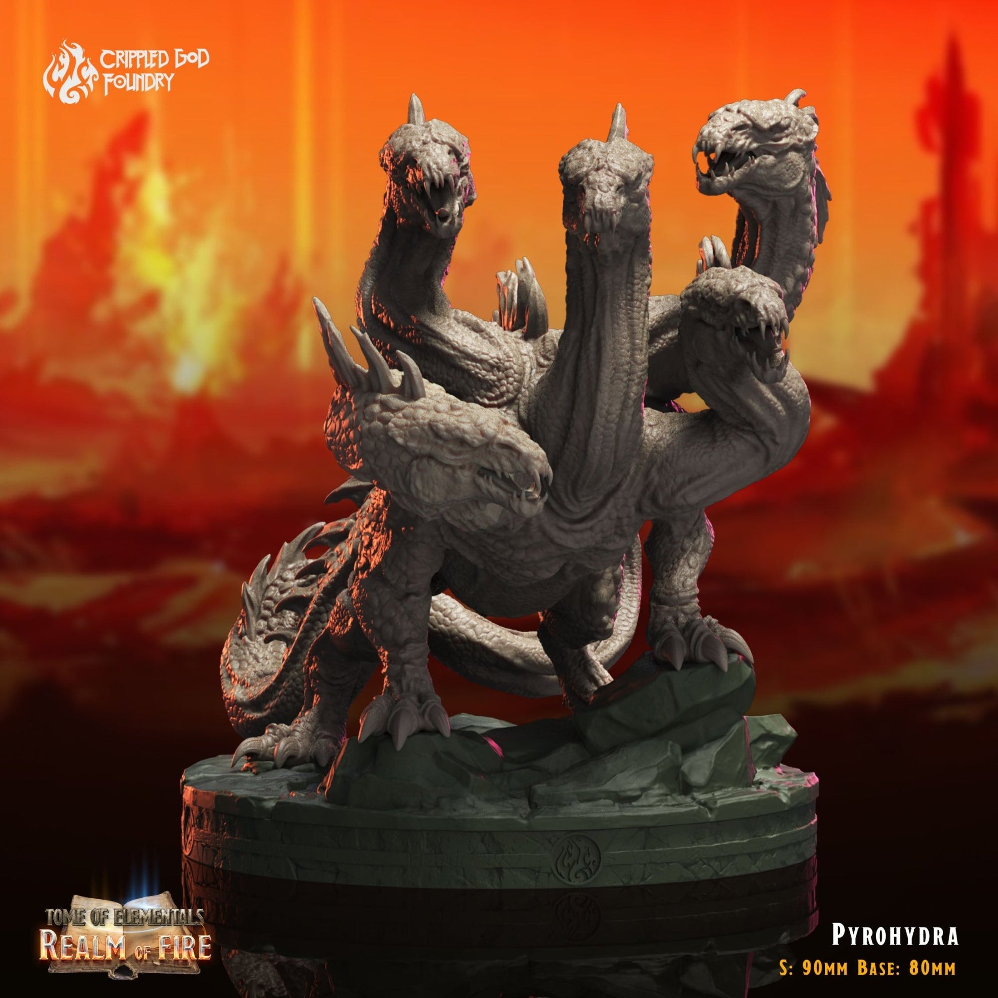 Mediocre StudiosTome of Elementals: Realm of FireTabletop Gaming Miniature