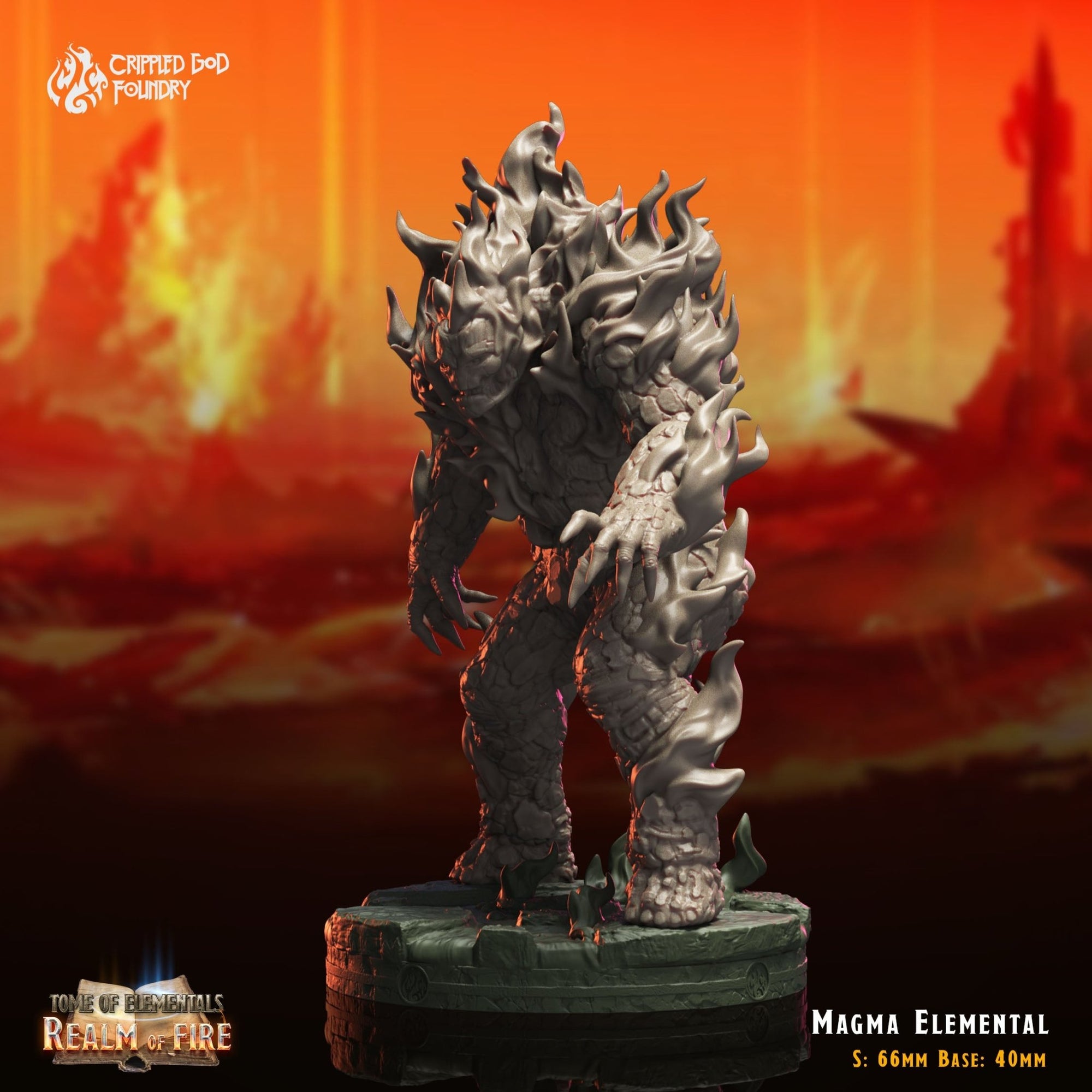 Mediocre StudiosTome of Elementals: Realm of FireTabletop Gaming Miniature
