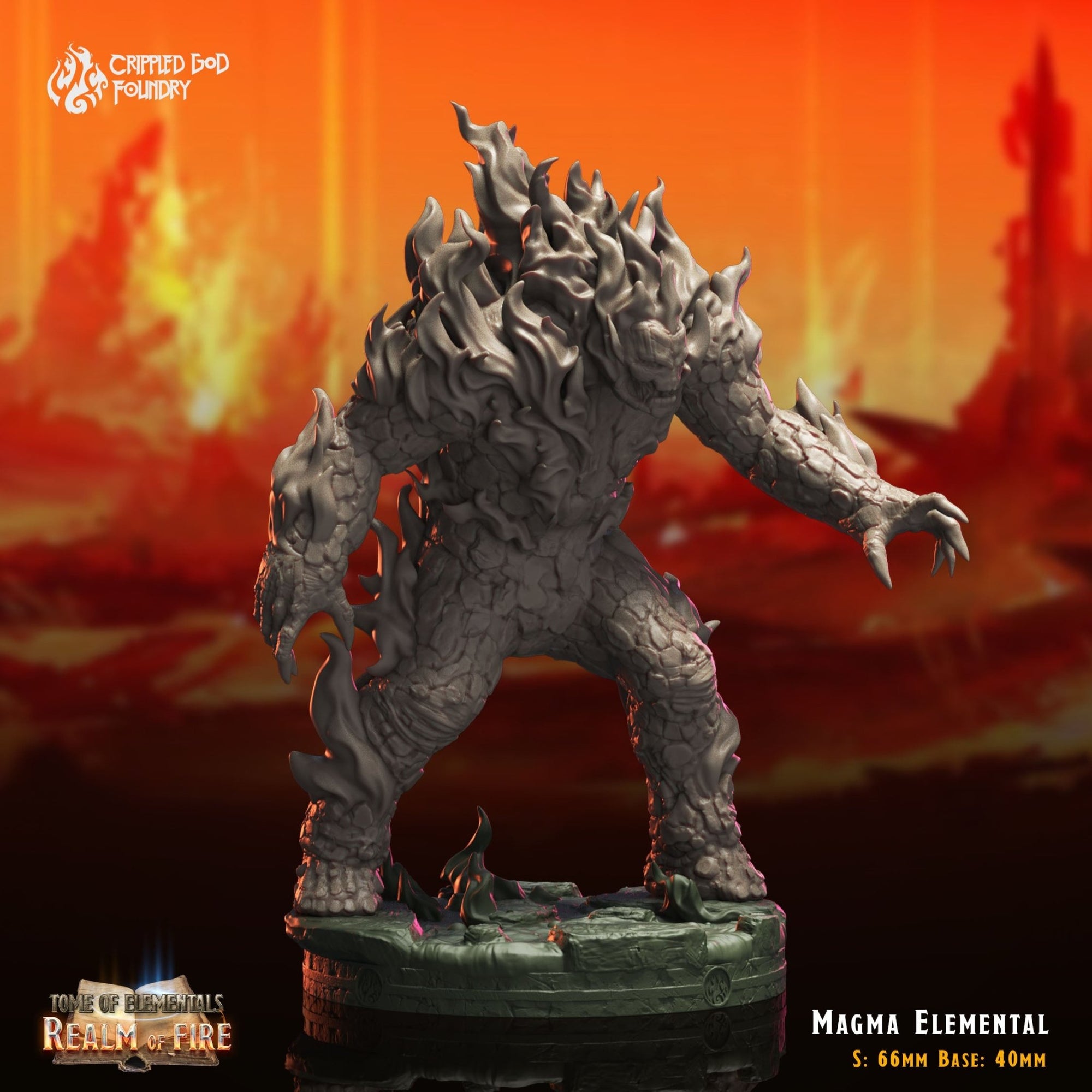 Mediocre StudiosTome of Elementals: Realm of FireTabletop Gaming Miniature
