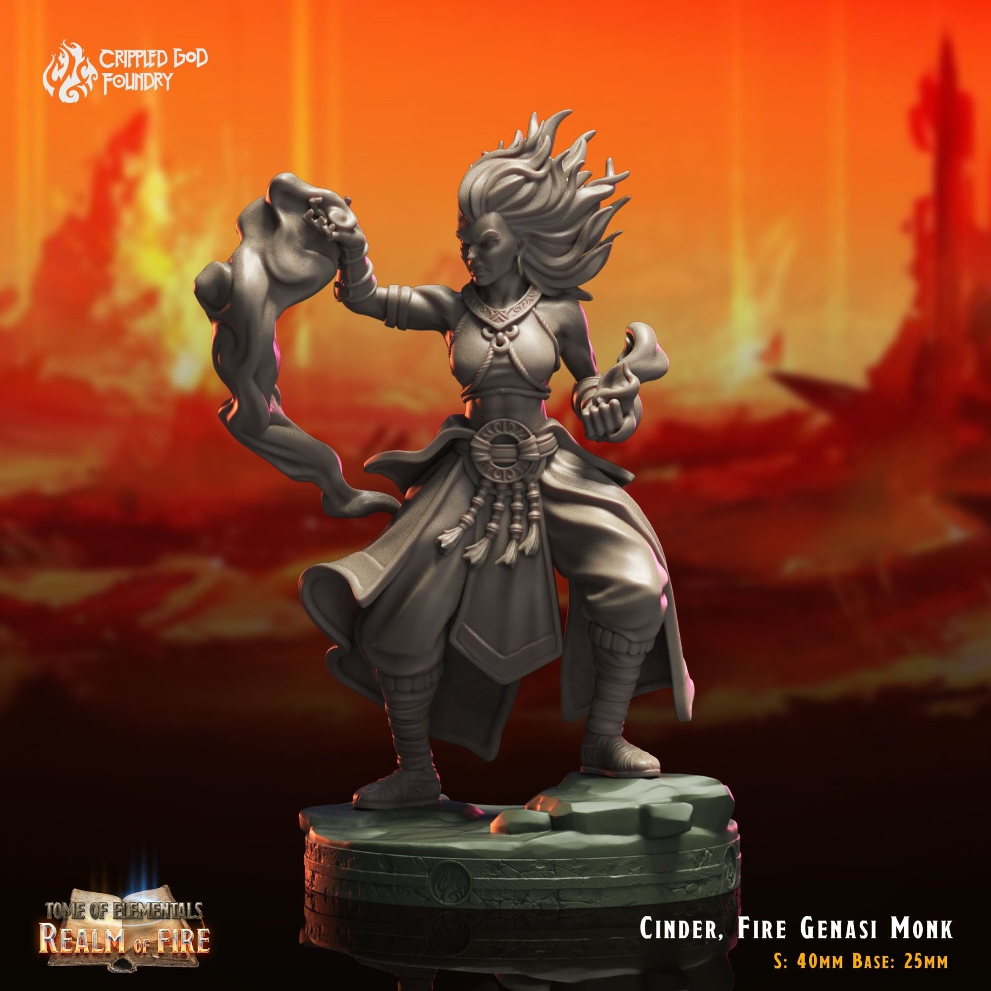 Mediocre StudiosTome of Elementals: Realm of FireTabletop Gaming Miniature